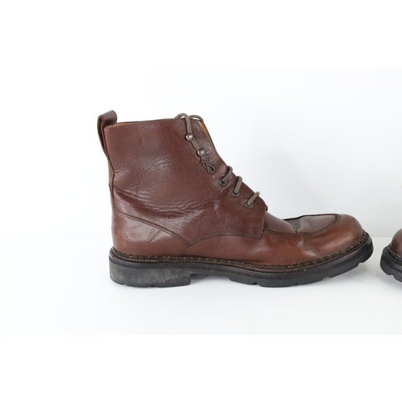 Vintage 90s Cole Haan Mens 9.5 M Waterproof Leather Ankle Chukka Boots Brown main image 4